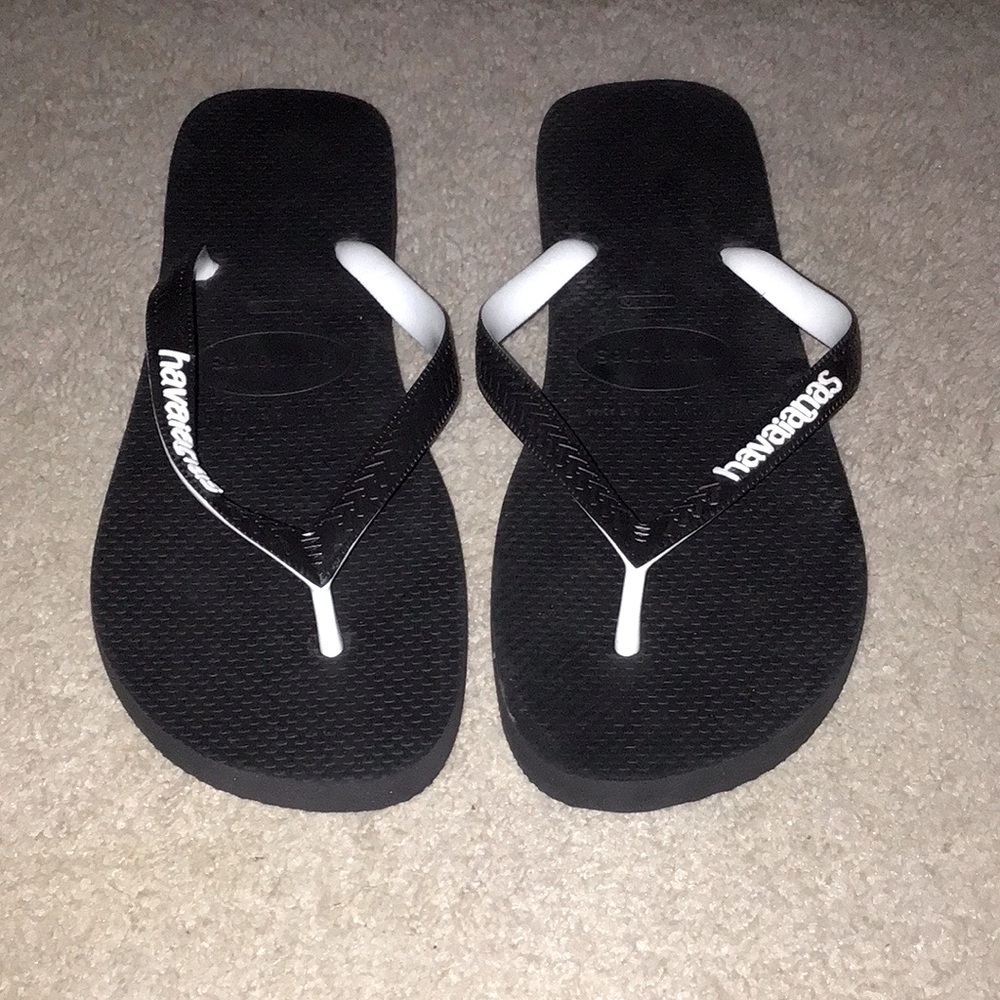 Havaianas Black Flip Flops